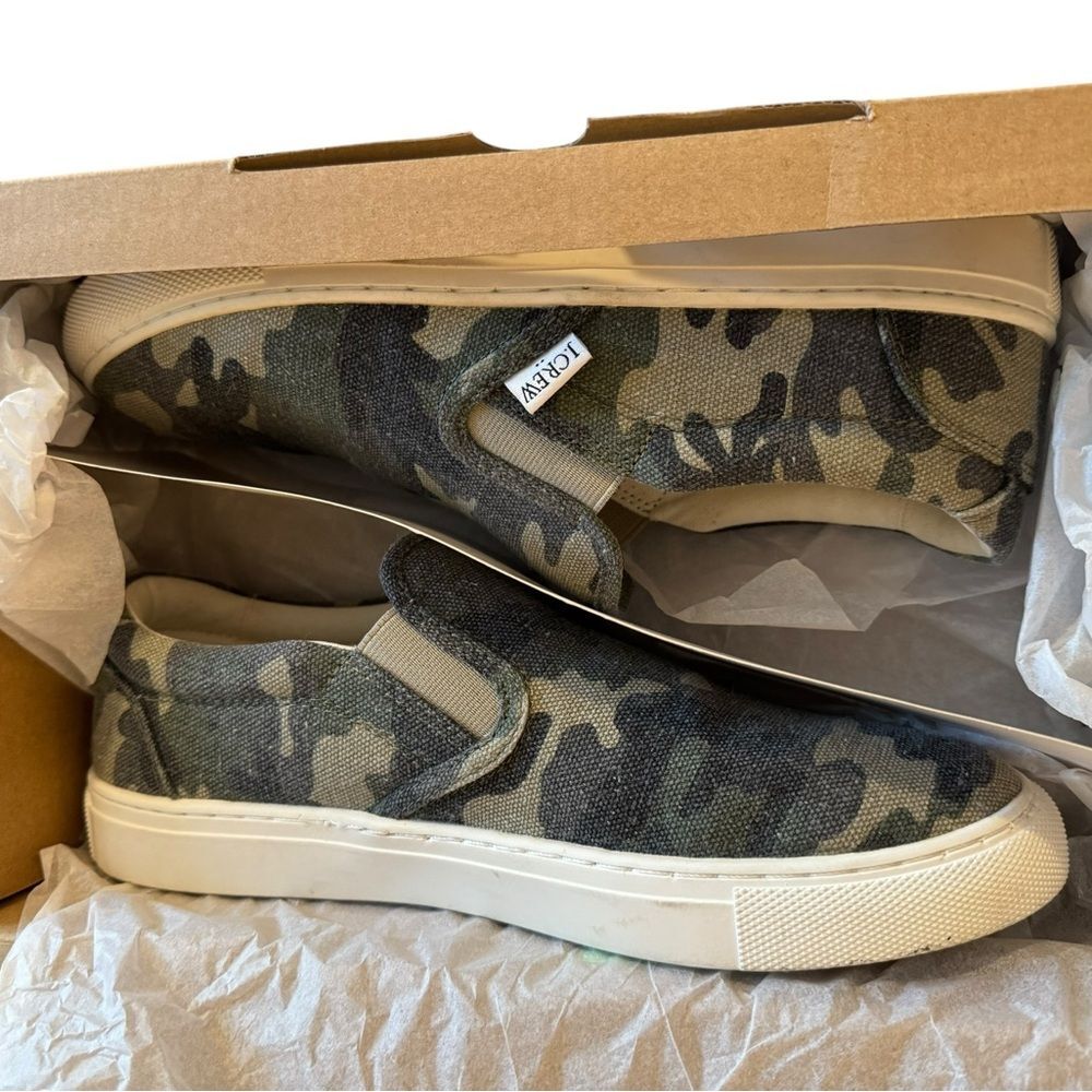 J. Crew Camo Slip-On Sneakers 8.5 - Picture 9 of 15